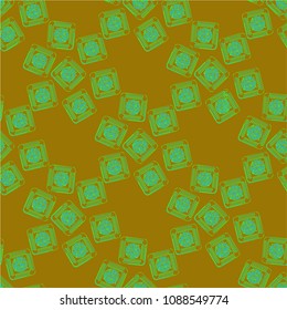 Doodle bisquit cookie or cracker background. Cookie seamless pattern