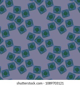 Doodle bisquit cookie or cracker background. Cookie seamless pattern