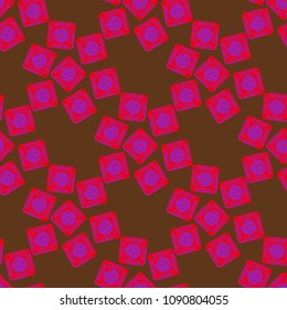 Doodle bisquit cookie or cracker background. Cookie seamless pattern