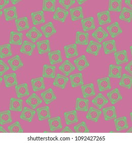 Doodle bisquit cookie or cracker background. Cookie seamless pattern