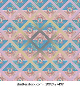 Doodle bisquit cookie or cracker background. Cookie seamless pattern