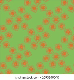 Doodle bisquit cookie or cracker background. Cookie seamless pattern