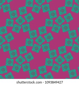 Doodle bisquit cookie or cracker background. Cookie seamless pattern