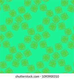 Doodle bisquit cookie or cracker background. Cookie seamless pattern
