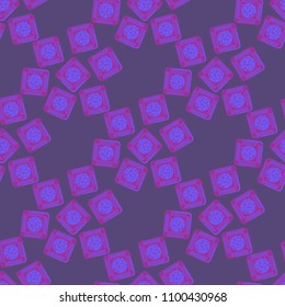 Doodle bisquit cookie or cracker background. Cookie seamless pattern
