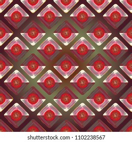 Doodle bisquit cookie or cracker background. Cookie seamless pattern