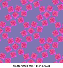 Doodle bisquit cookie or cracker background. Cookie seamless pattern