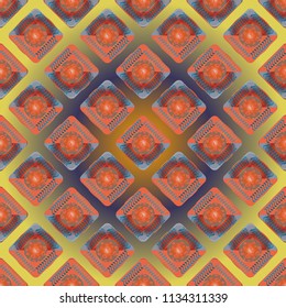 Doodle bisquit cookie or cracker background. Cookie seamless pattern