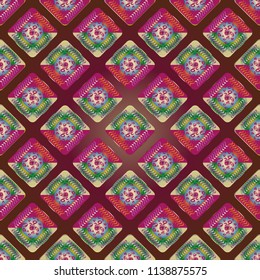 Doodle bisquit cookie or cracker background. Cookie seamless pattern
