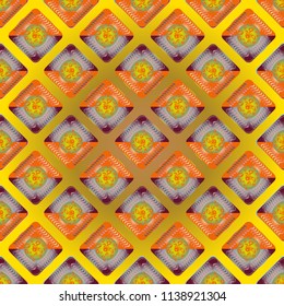 Doodle bisquit cookie or cracker background. Cookie seamless pattern