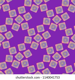 Doodle bisquit cookie or cracker background. Cookie seamless pattern