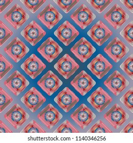 Doodle bisquit cookie or cracker background. Cookie seamless pattern