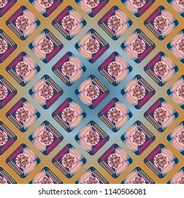Doodle bisquit cookie or cracker background. Cookie seamless pattern