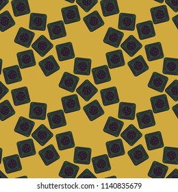 Doodle bisquit cookie or cracker background. Cookie seamless pattern