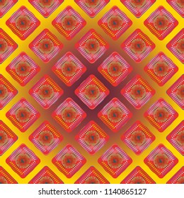 Doodle bisquit cookie or cracker background. Cookie seamless pattern