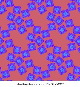 Doodle bisquit cookie or cracker background. Cookie seamless pattern