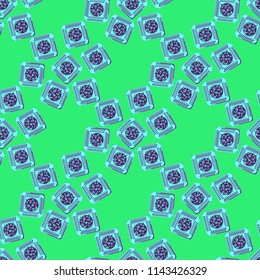 Doodle bisquit cookie or cracker background. Cookie seamless pattern