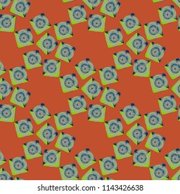 Doodle bisquit cookie or cracker background. Cookie seamless pattern