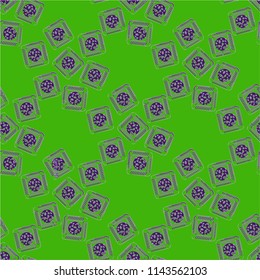 Doodle bisquit cookie or cracker background. Cookie seamless pattern