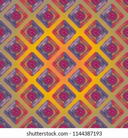 Doodle bisquit cookie or cracker background. Cookie seamless pattern