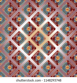 Doodle bisquit cookie or cracker background. Cookie seamless pattern