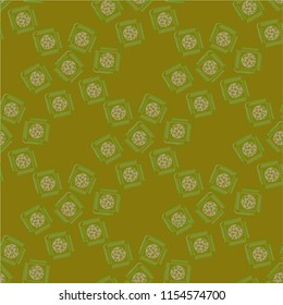 Doodle bisquit cookie or cracker background. Cookie seamless pattern