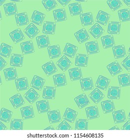 Doodle bisquit cookie or cracker background. Cookie seamless pattern