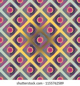 Doodle bisquit cookie or cracker background. Cookie seamless pattern