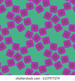 Doodle bisquit cookie or cracker background. Cookie seamless pattern
