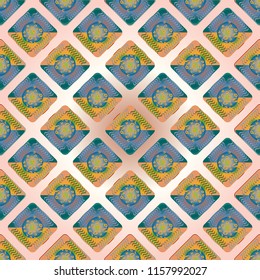Doodle bisquit cookie or cracker background. Cookie seamless pattern