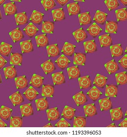 Doodle bisquit cookie or cracker background. Cookie seamless pattern