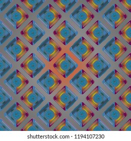 Doodle bisquit cookie or cracker background. Cookie seamless pattern