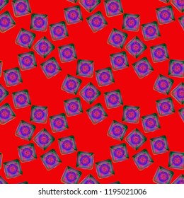 Doodle bisquit cookie or cracker background. Cookie seamless pattern