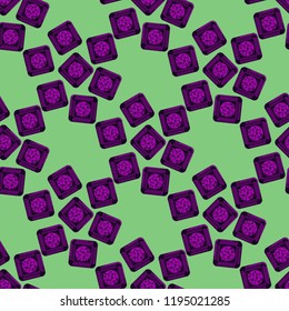 Doodle bisquit cookie or cracker background. Cookie seamless pattern