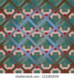 Doodle bisquit cookie or cracker background. Cookie seamless pattern