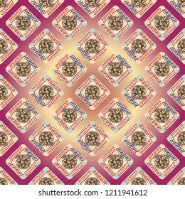 Doodle bisquit cookie or cracker background. Cookie seamless pattern