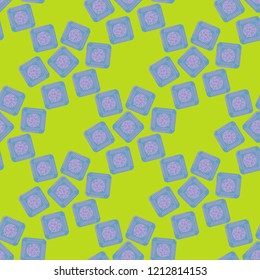 Doodle bisquit cookie or cracker background. Cookie seamless pattern