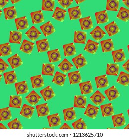 Doodle bisquit cookie or cracker background. Cookie seamless pattern