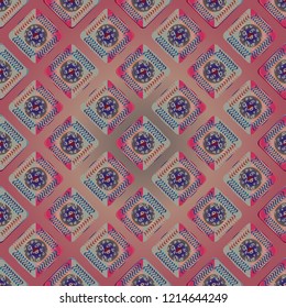 Doodle bisquit cookie or cracker background. Cookie seamless pattern