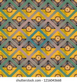 Doodle bisquit cookie or cracker background. Cookie seamless pattern
