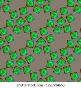 Doodle bisquit cookie or cracker background. Cookie seamless pattern