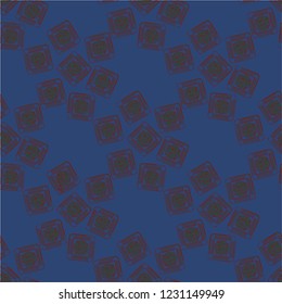 Doodle bisquit cookie or cracker background. Cookie seamless pattern