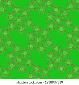 Doodle bisquit cookie or cracker background. Cookie seamless pattern