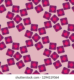 Doodle bisquit cookie or cracker background. Cookie seamless pattern