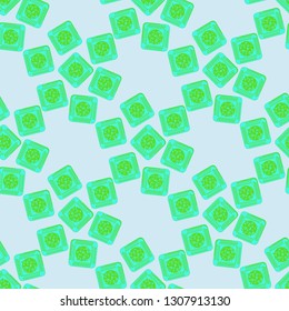 Doodle bisquit cookie or cracker background. Cookie seamless pattern