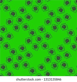 Doodle bisquit cookie or cracker background. Cookie seamless pattern