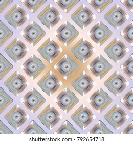 Doodle bisquit cookie or cracker background. Cookie seamless pattern