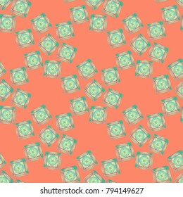 Doodle bisquit cookie or cracker background. Cookie seamless pattern
