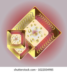 Doodle bisquit cookie or cracker icon