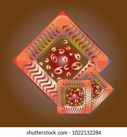 Doodle bisquit cookie or cracker icon